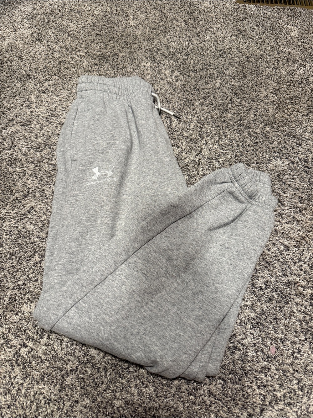 Under Armour woman’s  Gray Heather Fleece Joggers
